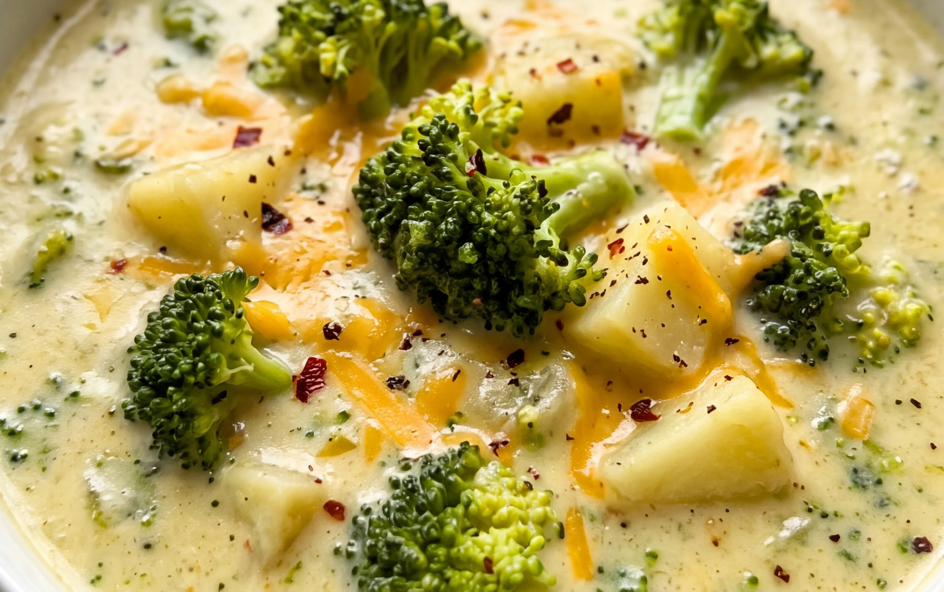 Broccoli Potato Cheese Soup Recipe